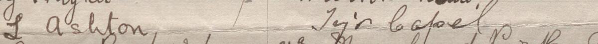 Image of L Ashton's signature and address in the petition