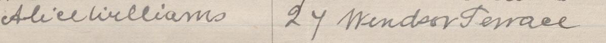 Delwedd o lofnod Mark a'i gyfeiriad ar y ddeiseb