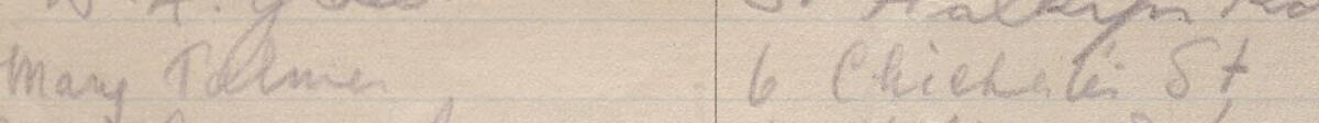 Image of Mary Talmen's signature and address in the petition