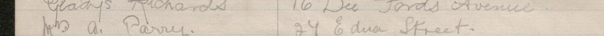 Image of Gwyneth Williams's signature and address in the petition
