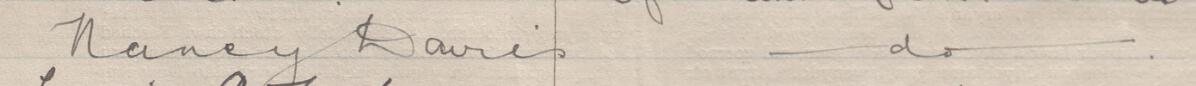 Image of Nancy Davies's signature and address in the petition