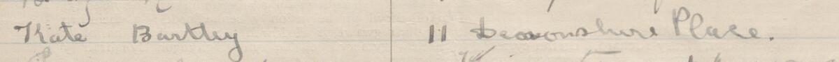 Image of Kate Bartley's signature and address in the petition