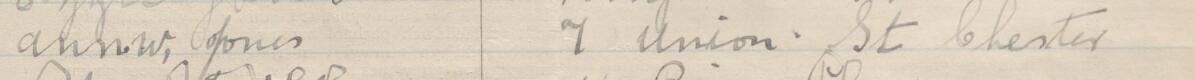 Image of Ann. W, Jones's signature and address in the petition