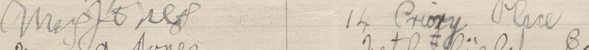 Image of Meg Jones's signature and address in the petition