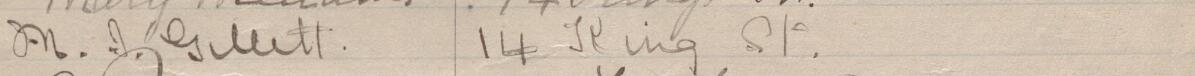 Image of M J Gillitt's signature and address in the petition