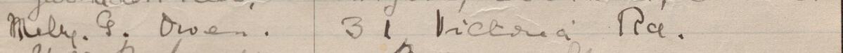Image of Nelly G Owen's signature and address in the petition