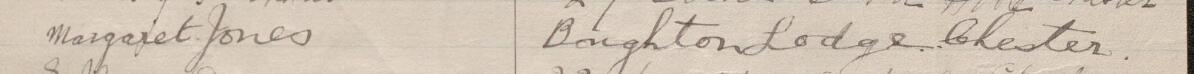 Image of Margaret Jones's signature and address in the petition