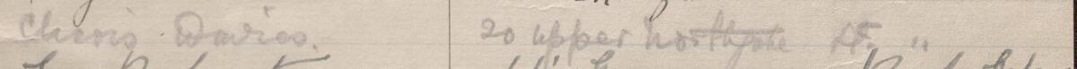 Image of Clarissa Davies's signature and address in the petition