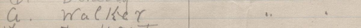 Image of G. Walker's signature and address in the petition