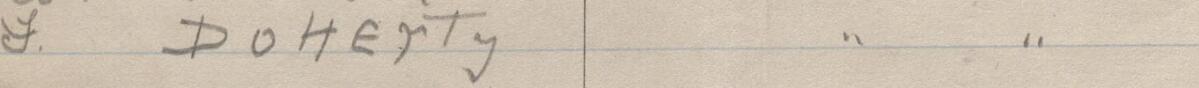 Image of F Doherty's signature and address in the petition