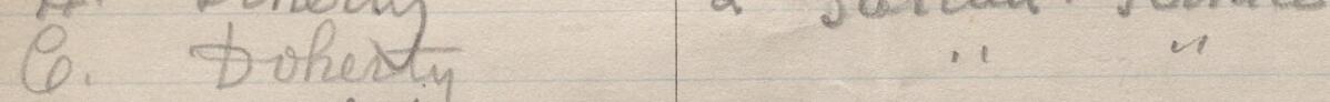 Image of C. Doherty's signature and address in the petition