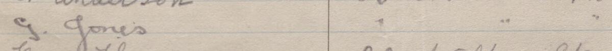 Image of G Jones's signature and address in the petition