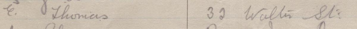 Image of E Thomas's signature and address in the petition