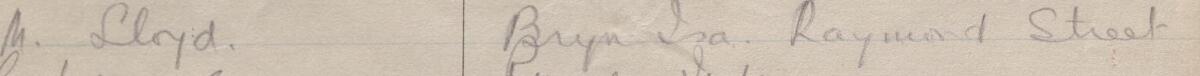 Image of M Lloyd's signature and address in the petition