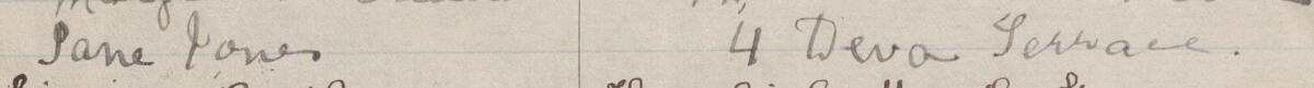 Image of Jane Jones's signature and address in the petition