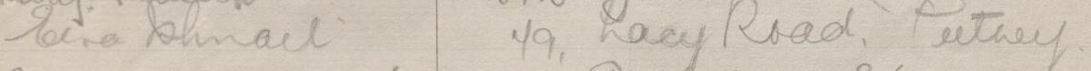 Image of Eira Ishmail's signature and address in the petition