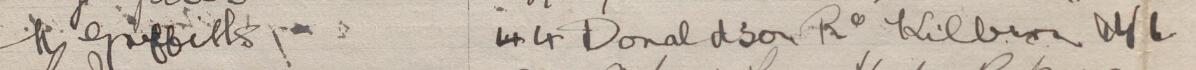 Image of K Griffiths's signature and address in the petition