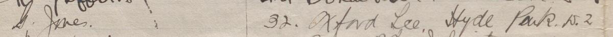 Image of G Jones's signature and address in the petition