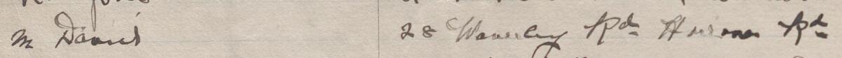 Image of M Davis's signature and address in the petition
