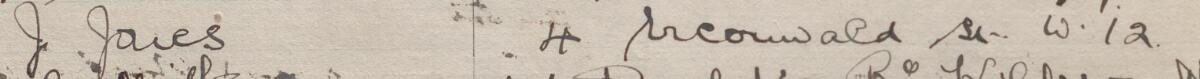 Image of J Jones's signature and address in the petition
