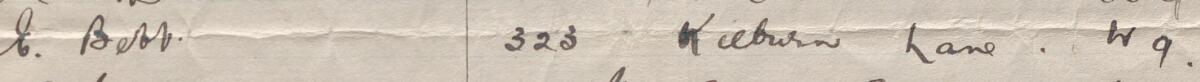 Image of E Bebb's signature and address in the petition