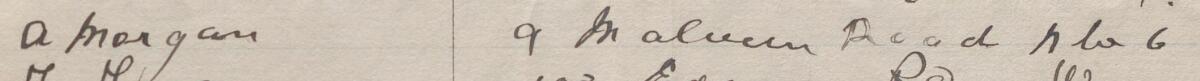 Image of A Morgan's signature and address in the petition