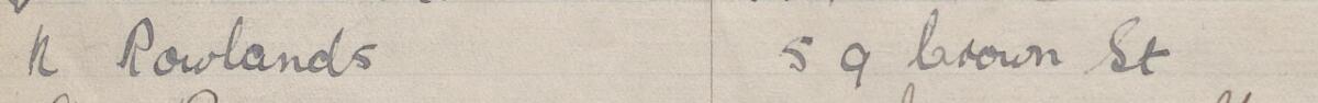 Image of N Rowlands's signature and address in the petition