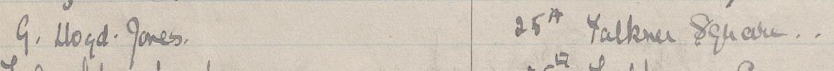 Image of G Lloyd Jones's signature and address in the petition