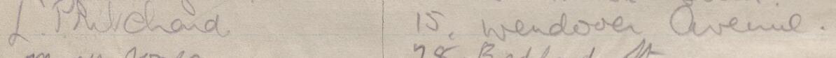 Image of L Pritchard's signature and address in the petition