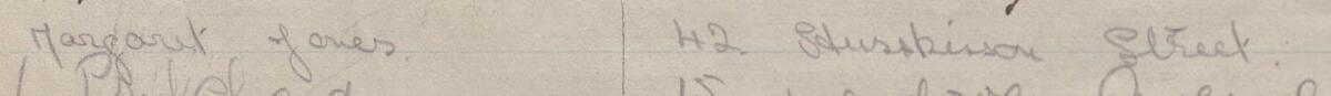 Image of Margaret Jones's signature and address in the petition