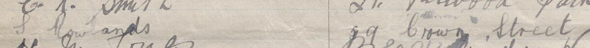 Image of S Rowlands's signature and address in the petition