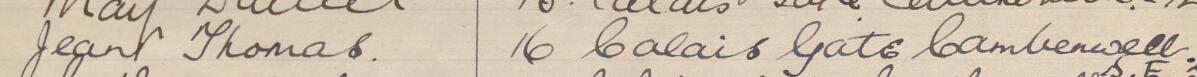 Image of Jean Thomas's signature and address in the petition