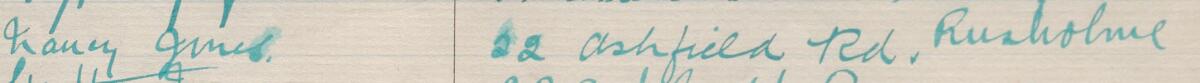 Image of Nancy Jones's signature and address in the petition