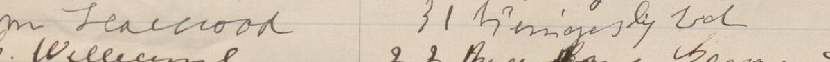 Image of M Harwood's signature and address in the petition
