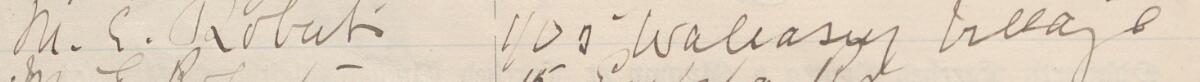 Image of M. G. Roberts's signature and address in the petition