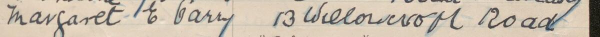 Image of Margaret E Garry's signature and address in the petition