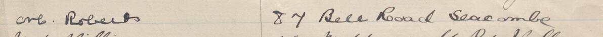 Image of Eve Roberts's signature and address in the petition