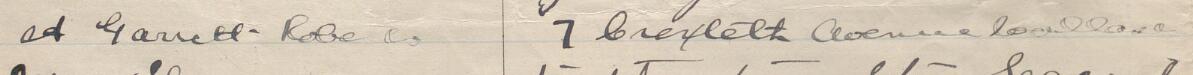 Image of A Garrett Roberts's signature and address in the petition