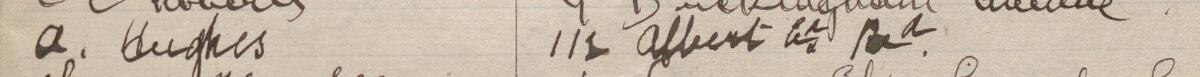 Image of A Hughes's signature and address in the petition