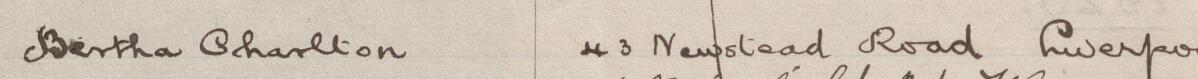 Image of 's signature and address in the petition