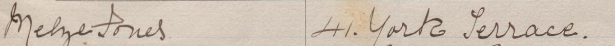 Image of Melze Jones's signature and address in the petition