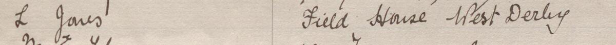 Image of L Jones's signature and address in the petition