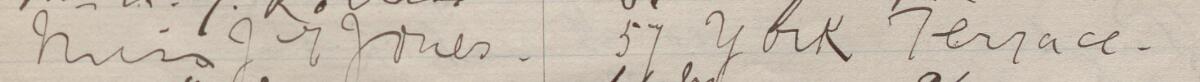 Image of Mrs J I Jones's signature and address in the petition