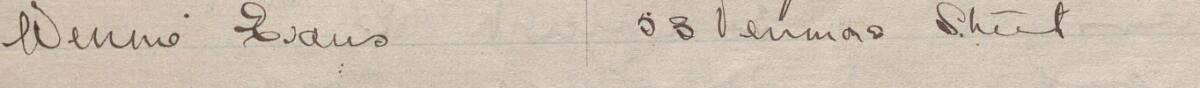 Image of Wennie Evans's signature and address in the petition