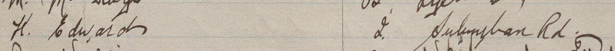 Image of K. Edwards's signature and address in the petition