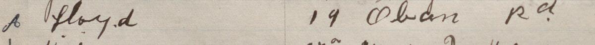 Image of A. Lloyd's signature and address in the petition