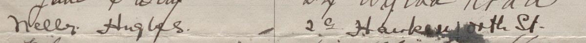 Image of Nelly. Hughes.'s signature and address in the petition