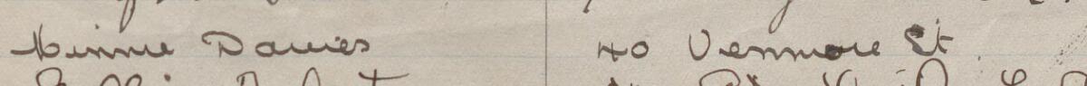 Image of Winnie Davies's signature and address in the petition