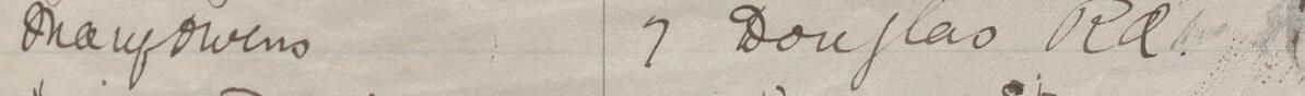 Image of Mary Owens's signature and address in the petition