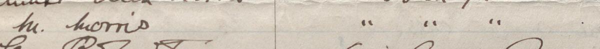 Image of M. Morris's signature and address in the petition
